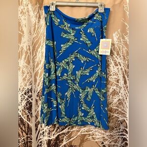 LuLaRoe XL Azure Skirt with Statue of Liberty Design